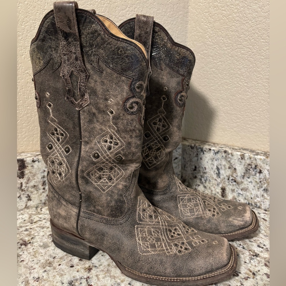 Women’s Corral Studded and Embroidered Boots